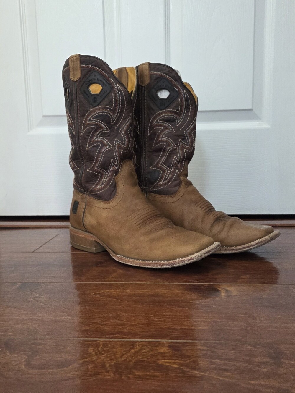 Nokota Horse Mens Morgan 18 Boots M051841 Brown Two-Tone Leather Cowboy Size 9